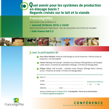 Conférence au SIA 2018 : Quel avenir pour les systèmes de production en élevage bovin ? 