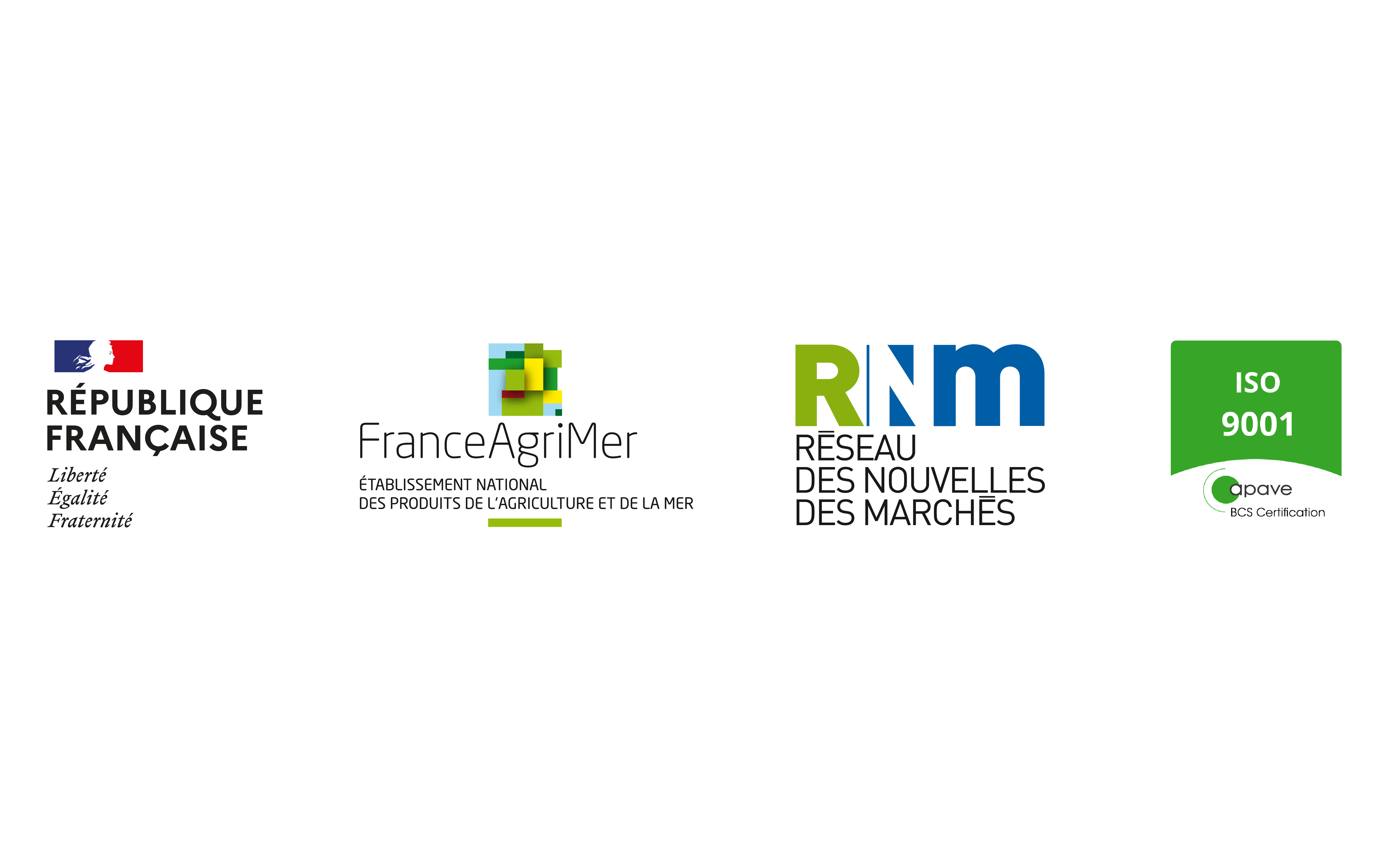 logos RF FAM RNM ISO9001