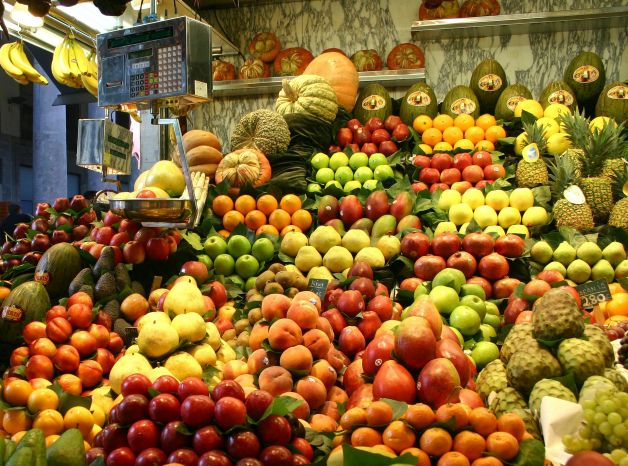 assortiment de fruits et de légumes