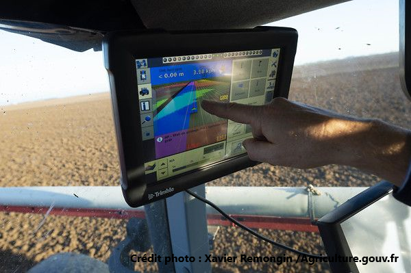 Semis de blé dur en hiver avec suivi GPS