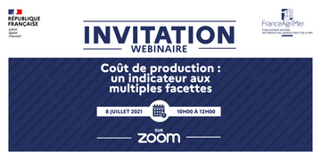 Webinaire « Coût de production : un indicateur aux multiples facettes » - 8 juillet 2021 à 10 heures