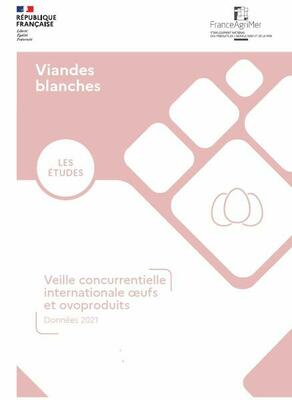 Vient de paraitre : Veille concurrentielle internationale œufs et ovoproduits Synthèse 2021
