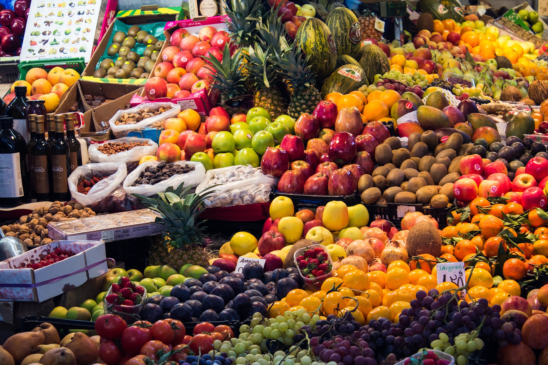 assortiment de fruit et de légumes